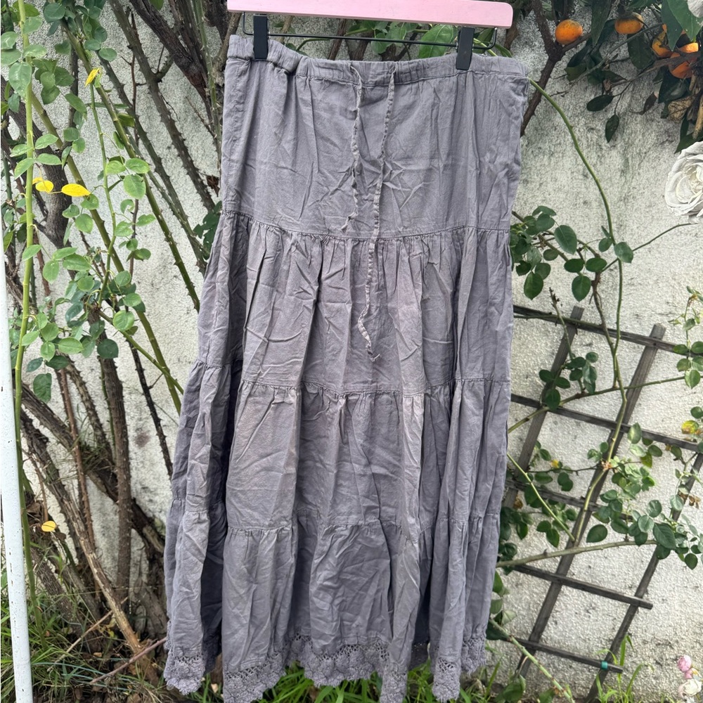 Charlotte Russe Gray Maxi Skirt